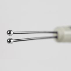 Fork probe 25mm straight, flexible, ball tip 