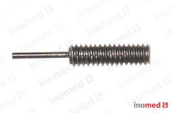Fixation screw long hex M2 with 0.6 mm pin 