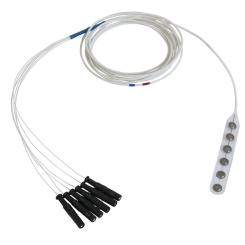 Electrode corticale à bande 6 contacts - 1 bande avec câble 