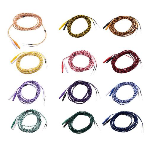 SDN electrodes, twisted pair, multicoloured 200/17/0,4, stainless steel, disposable 